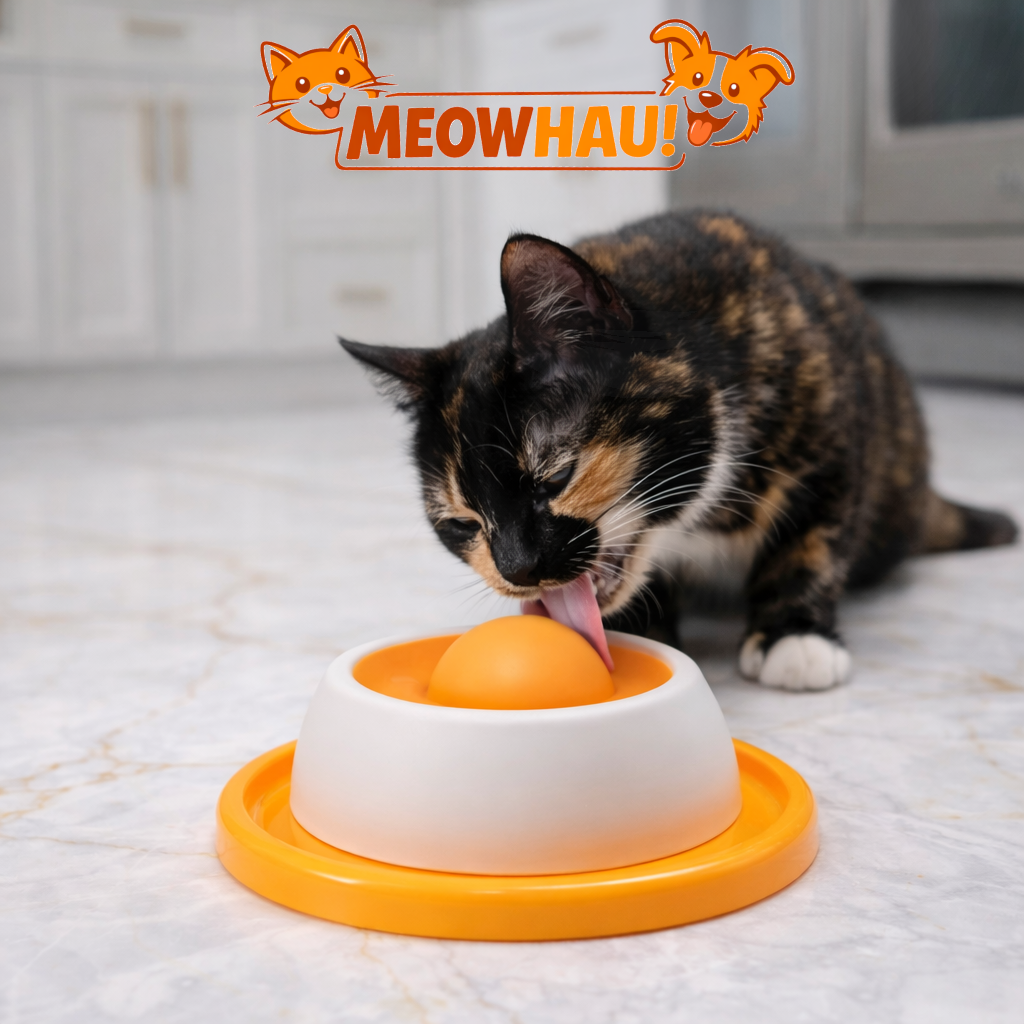 MeowHau™ | Miska Aktywna dla twoich pupili – Zabawa i Smakołyki