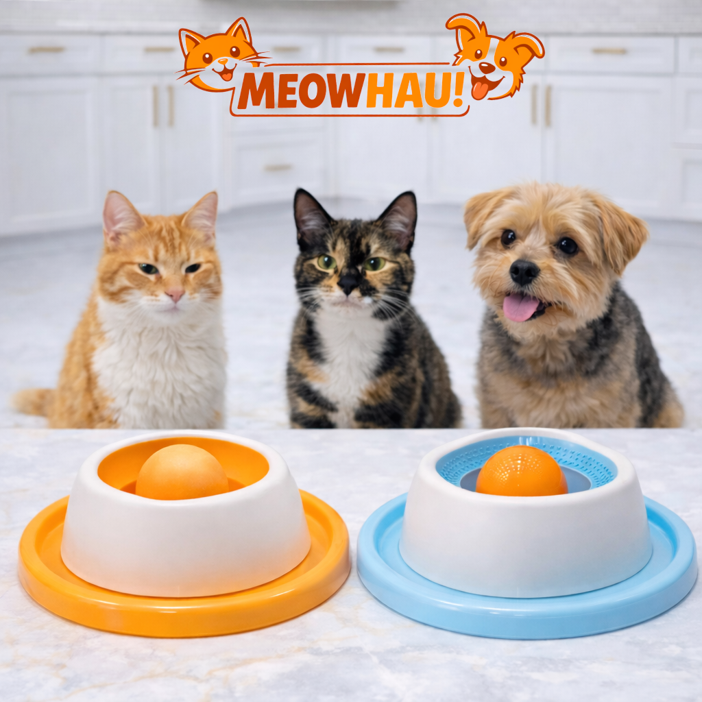 MeowHau™ | Miska Aktywna dla twoich pupili – Zabawa i Smakołyki